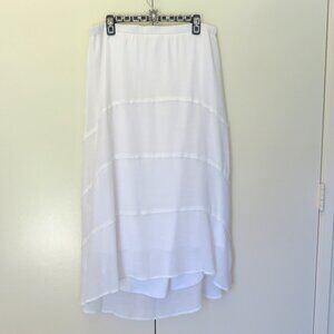 White Gauze Maxi Skirt...........126